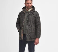 Barbour Classic Durham Wax Jacket MSRP$465 in Olive British Luxury Great Reviews