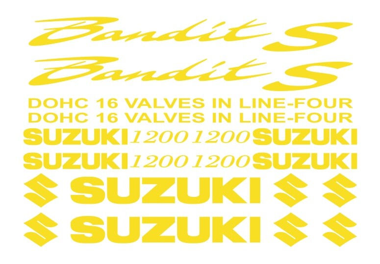 Suzuki BANDIT Motorcycle Decals – Vinyl Stickers For Bikes, ATVs, Cars (Set Of 2) 8 thumbnail image