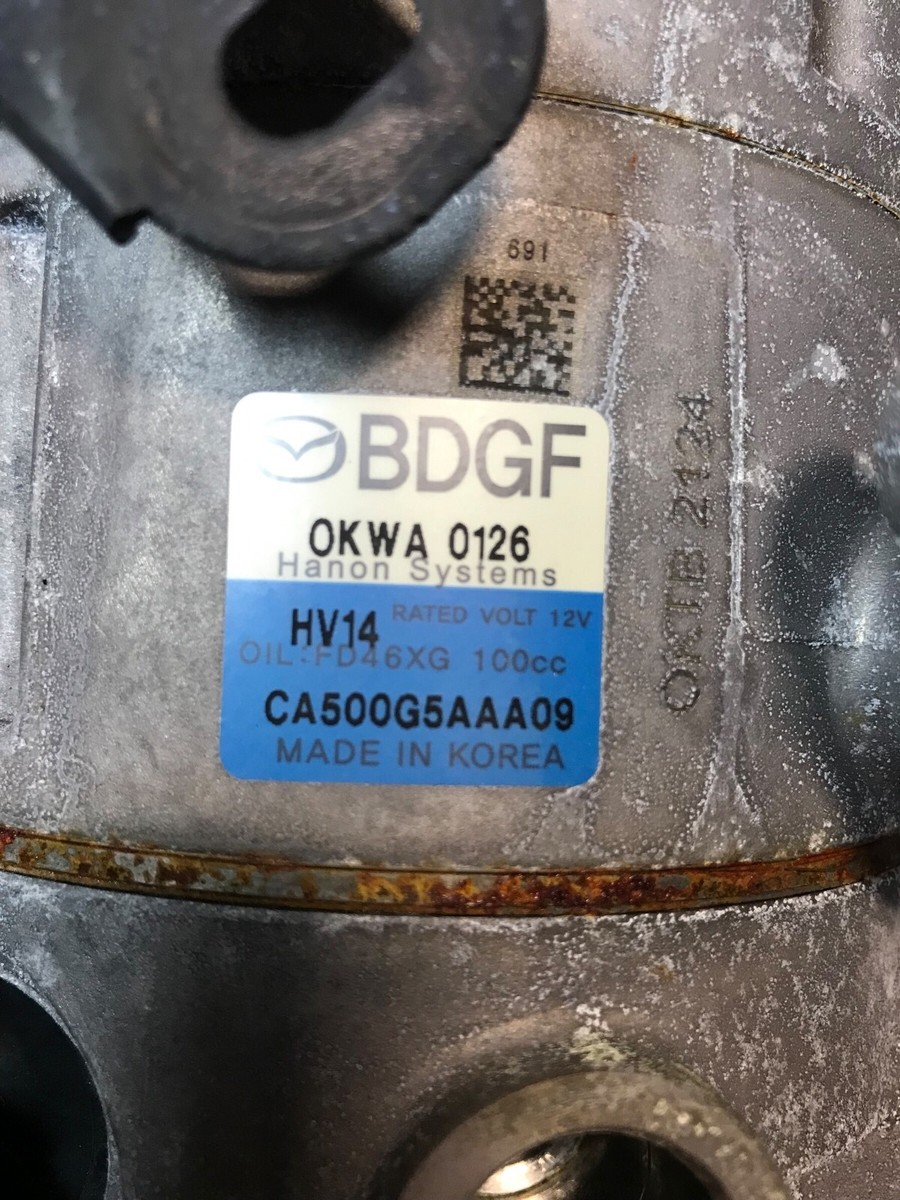 2021 MAZDA CX-30 2.0L OEM Engine AIR CON A/C COMPRESSOR PUMP #1609