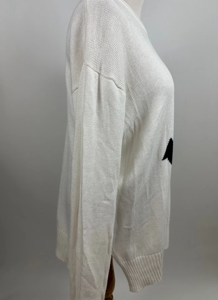 C&C CALIFORNIA white Anchor Nautical Sweater Women's XL - Image 2 of 4