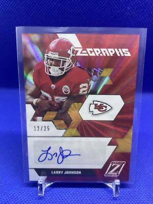 2021 Panini Zenith Football Larry Johnson￼ Z-Graphs Auto /25 Kansas City Chiefs