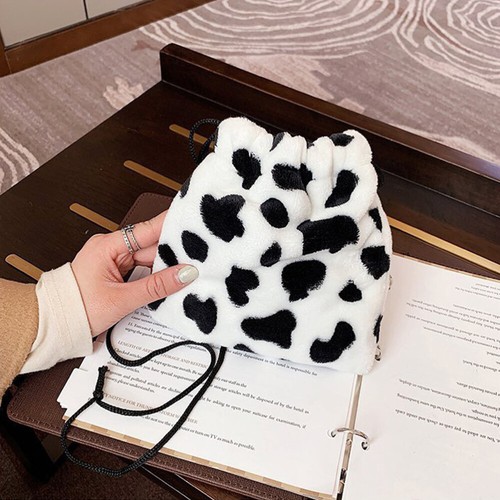 Shoulder Bag Barrel Miss Animal Cow Crossbody Sling for Women Purse - Picture 8 of 11