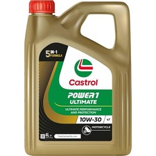 Castrol POWER1 ULTIMATE 4T 10W-30 Fully Synth 4 Stroke Motorcycle Engine Oil 4L
