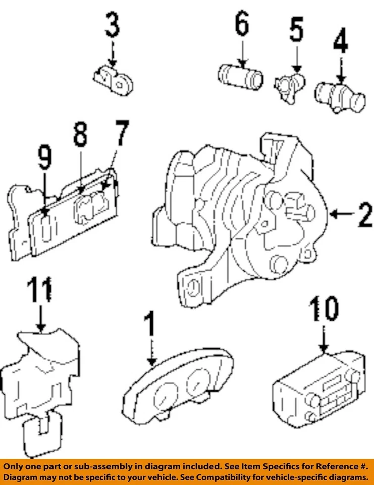 Б/у спидометр датчик подходит: 1998 Oldsmobile Intrigue США кластер класса A - Изображение 2 из 4