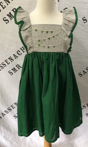Girls WDW Well Dressed Wolf Christmas Bunting Dress Size 8 NWT - Picture 2 of 6