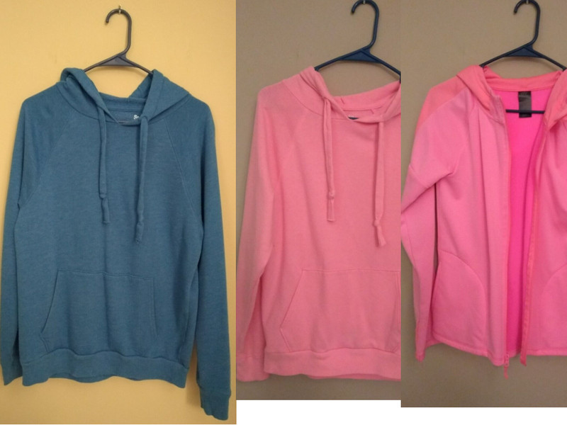 Lot of 3 Juniors So. Sweatshirt Hoodies and Champion Size 14-16 Zipped Jackets