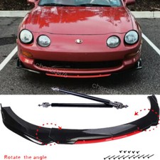 For Toyota Celica Gt Front Bumper Lip Spoiler Splitter Blackred W Rods