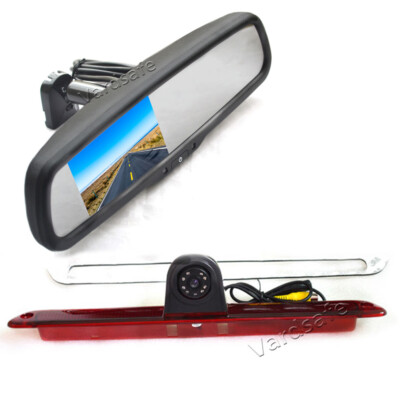 Brake Light Backup Camera & Rear View Mirror Monitor for Mercedes Sprinter Van