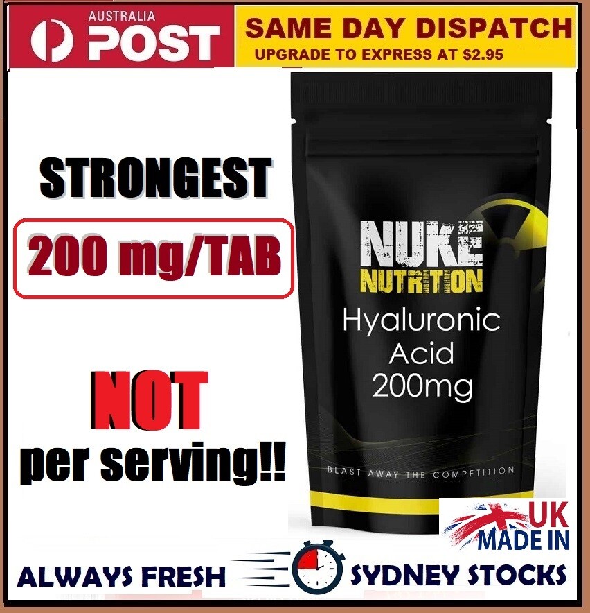 STRONGEST Hyaluronic Acid 200mg/tab High Strength Anti Aging Tablets