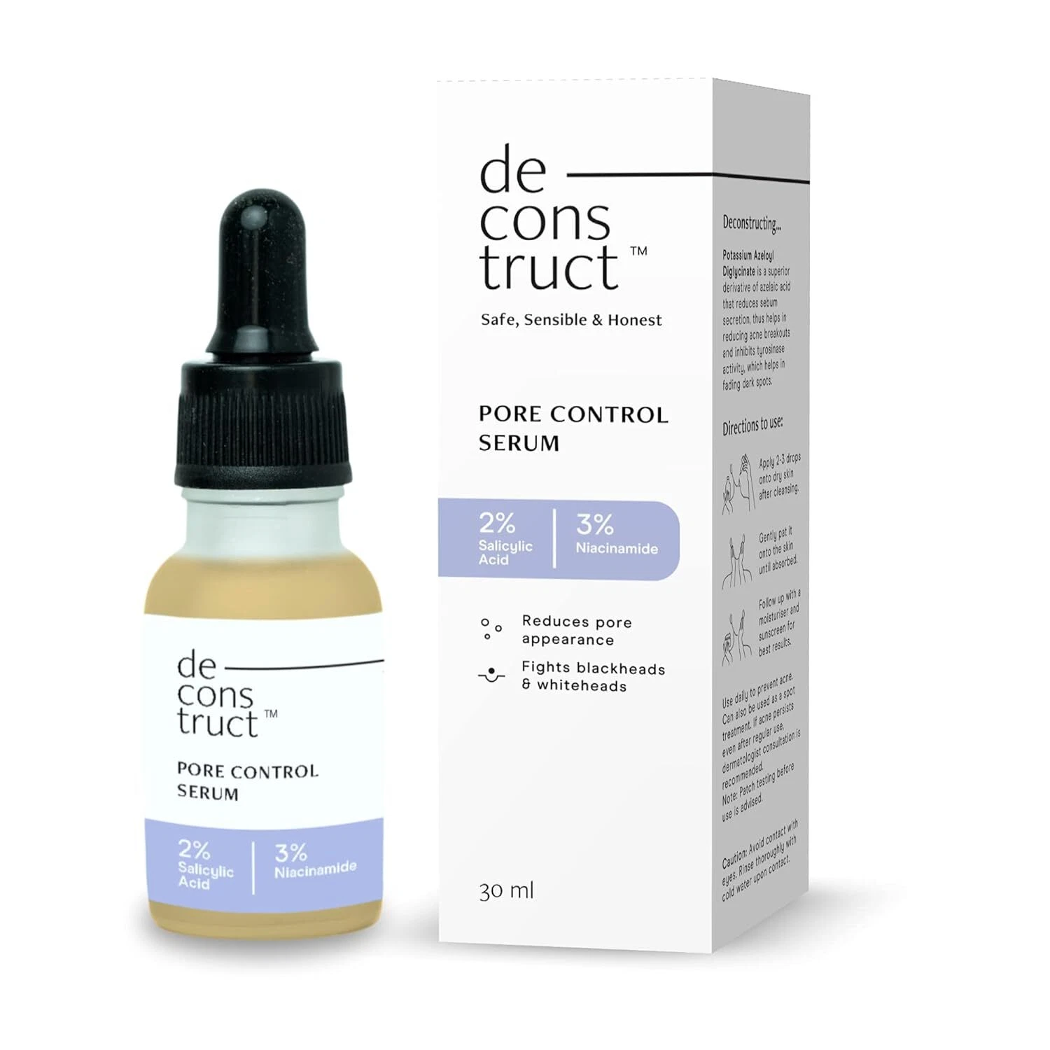 Deconstruct 2% Salicylic Acid 3% Niacinamide Serum For Smooth Skin 30ml