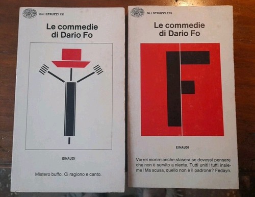 AA. VV. 2 volumi Le commedie di Dario Fo, Einaudi, Gli Struzzi, 1977