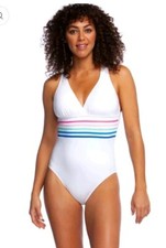 La Blanca Spectrum Cross Back One Piece Swimsuit Size 12