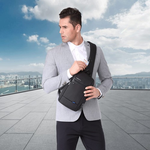 Mini Sling Bag Hiking Daypack for Men, Waterproof Little Crossbody Travel Sho... - Picture 7 of 7