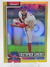 2026 Topps Series 1 Baseball #325 Cristopher Sanchez Yellow Rainbow Foil /399