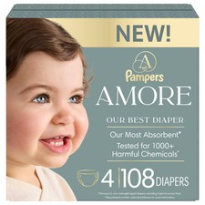 Amore by Pampers Diapers Enormous Pack - Size 4 - 108ct