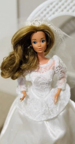 VTG Barbie Doll Wedding Of The Year 1989 Bridal Gown #3788 Superstar Era-NO DOLL