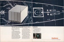 Raytheon SQS-56 Sonar Yavuz Vintage 1989 2pg Magazine Ad Blueprint Naval