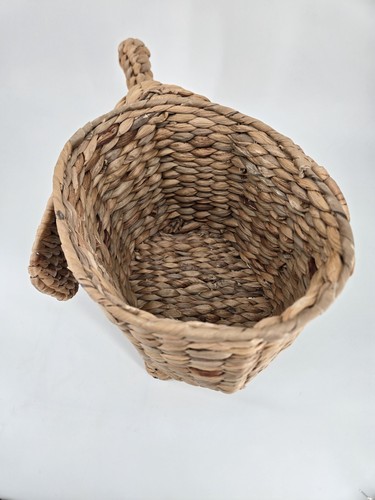 Boho Woven Elephant Basket Rattan Wicker Water Hyacinth Planter Storage Basket - Picture 5 of 18