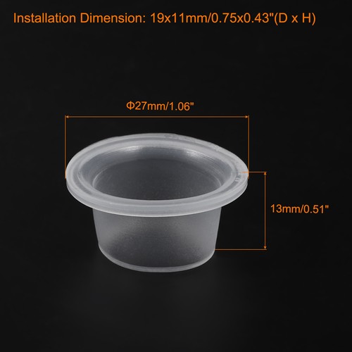 Faucet Leak-Proof Sealing Gasket, 30pcs Silicone Plug, White, 27x13mm/1.06x0.51" - Picture 2 of 5