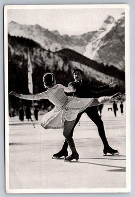 1936 Berlin Olympics Card #71 Pausin Siblings Austrian Figure Skating