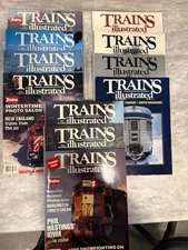 Trains Illustrated, various issues from 1988 to 1991 (11 issues)