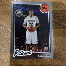 Topps 2025-26 Derik Queen Rookie #80BK-60 New Orleans Pelicans Basketball Card