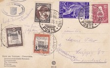 1935 Vatican, No. 42 + other postcard values for Leipzig