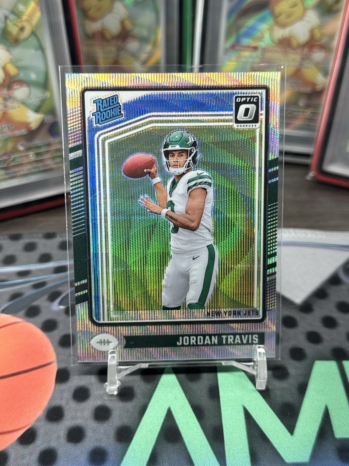 Jordan Travis #260 2024 Donruss Optic Rated Rookie Premium Wave /300