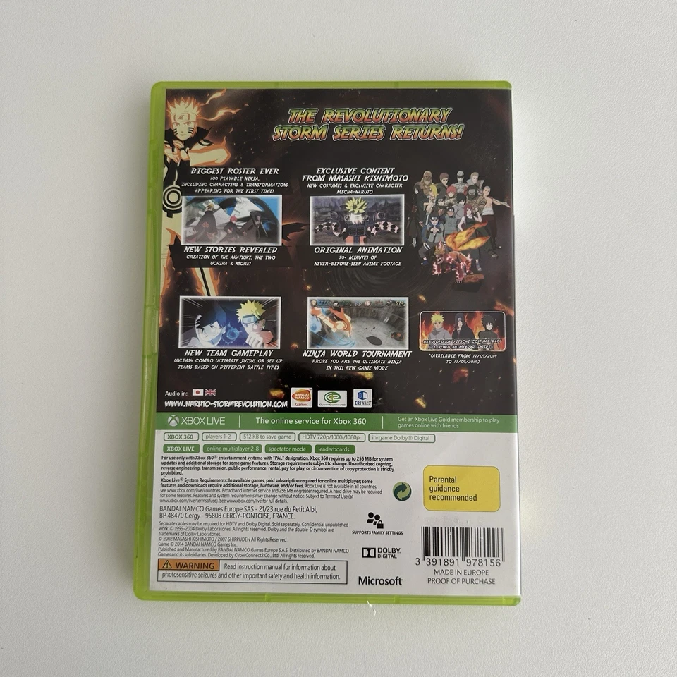 Naruto Shippuden Ultimate Ninja Storm Revolution  - Xbox 360 Complete Aus Pal - Image 4 of 4