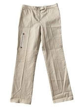 NWT Vintage Tommy Hilfiger Hipster Straight Leg Stretch Trouser Women s 8R Beige