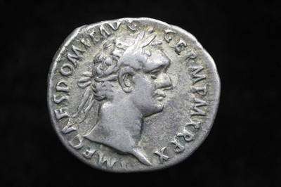 Roman Coin Domitian AR Denarius Minerva with thunderbolt Rome mint 90-91 AD.