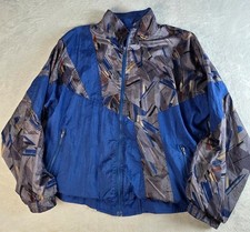 Vintage 90s Lavon Sportswear Track Jacket Windbreaker Colorful Abstract