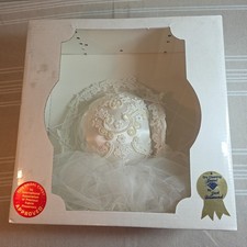 Vintage Wedding Bridal Veil/ Hat With Floral Pearls And Intricate Design Sealed