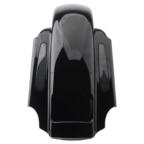 Glänzendes Schwarz Hinterer Kotflügel Verlängert LED-Leuchte For Harley Touring - Picture 23 of 24