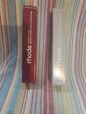 Rhode Peptide Lip Tint X2 1 Raspberry Jelly & 1 Unscented Brand New 10ml