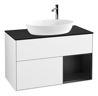 Villeroy & Boch Finion Waschbeckenunterschrank FüR Becken Mittig Regal Rechts...
