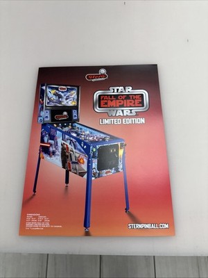 Stern Pinball Star Wars Fall Of The Empire LE Pinball Flyer