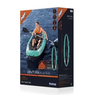  Bestway Hydro-Force 1-Person Ventura Elite Inflatable Kayak Set X1 - Sealed
