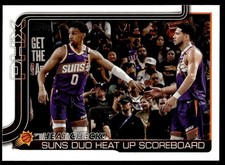 Heat Check!: Suns Duo Heat Up Scoreboard 2025-26 Topps #294 Suns Basketball