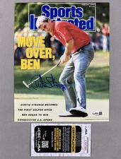 CURTIS STRANGE AUTOGRAPH 8x10 SPORTS ILLUSTRATED COVER PHOTO 6/26/89 JSA CH47089