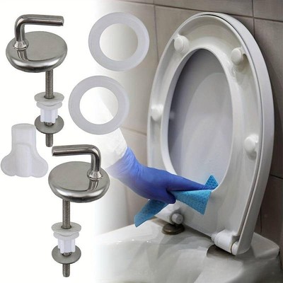 Toilet Lid Hinges Fixing Bracket Adjustable Easy to Install Stainless Steel