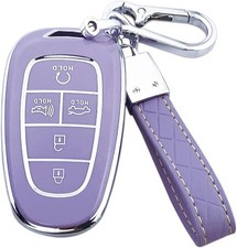 Fob Cover Case Compatible with Sonata Santa fe Tuc Color: PurpleSize: 5-button