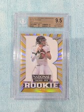 Drew Lock 2019 Leaf National Convention Metal Gold Rookie Card 1/1 BGS 9.5 GEM. rookie card picture