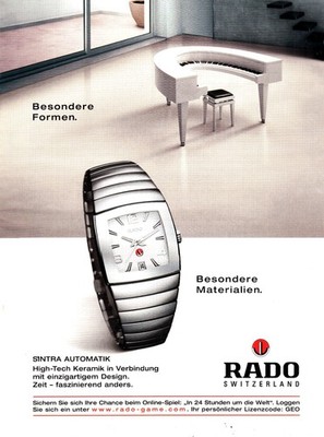 3w27270/ Reklame aus 2004   RADO Uhren