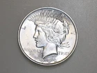 1922 $1 PEACE SILVER ONE DOLLAR CH/GEM BU MOUSTACHE MINT  ERROR