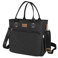 Large Insulated Lunch Bag for Work, Women's Nylon Thermal Lunch Box, Leakproo...