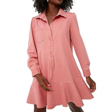 Tuckernuck x Murray’s Nantucket Red Stretch Twill Callahan Shirt Dress Medium 