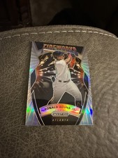 2020 Panini Prizm #F-7 Ronald Acuna Jr. Fireworks Silver Prizm