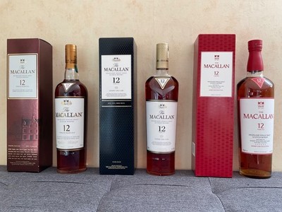 Macallan 12 Jahre Sherry Oak Whisky   Alle 3 Versionen 3 Flaschen 0,7 L 40% TOP