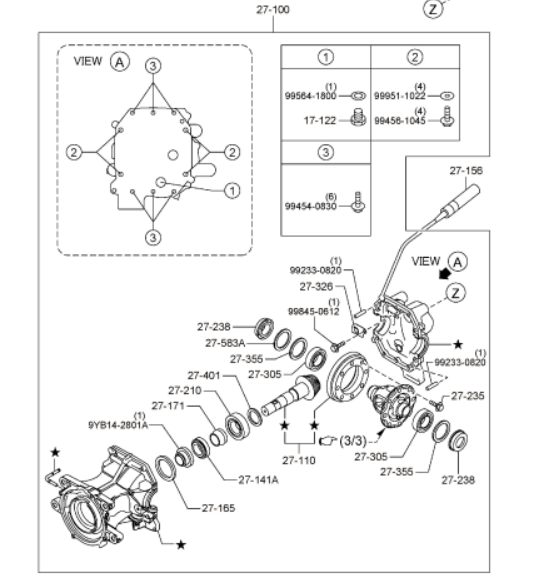 Genuine Mazda Differential KA03-27-100B | eBay